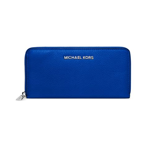 on sale blue michael kors wallet|Michael Kors zip around wallet.